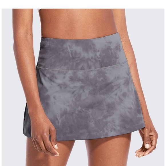 💜BALEAF HIGH RISE SKIRT/SKORT-TIE DYE PURPLE💜 - Picture 3 of 16